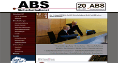 Desktop Screenshot of abs-sicherheitsdienst.de